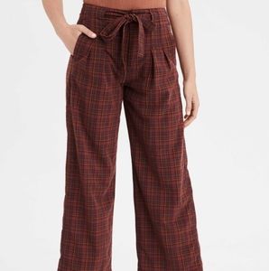 🆕NWT Plaid Soft Pants High Waist